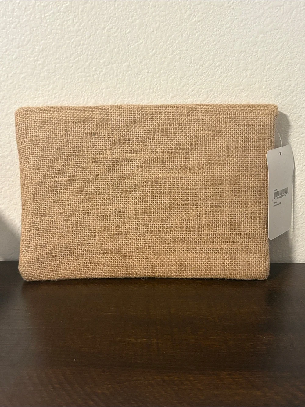 NWT Bon Voyage Rose Jute Clutch Bag